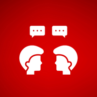 Face to face meeting icon
